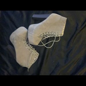 Platform boot heels